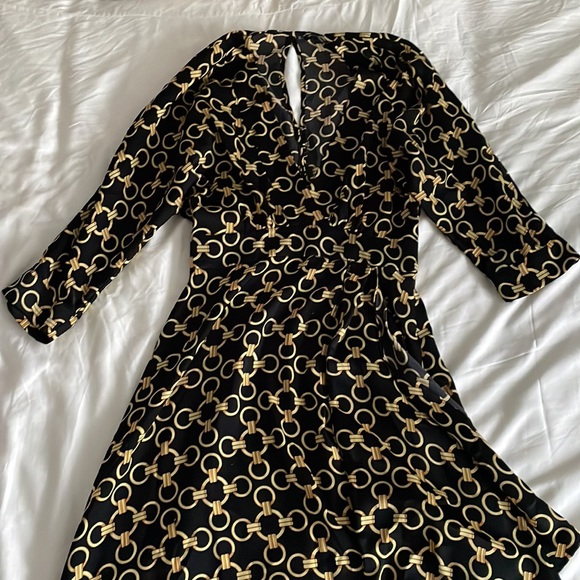 ❌SOLD❌ Printed Neck Tiered Dress - Picture 2 of 5